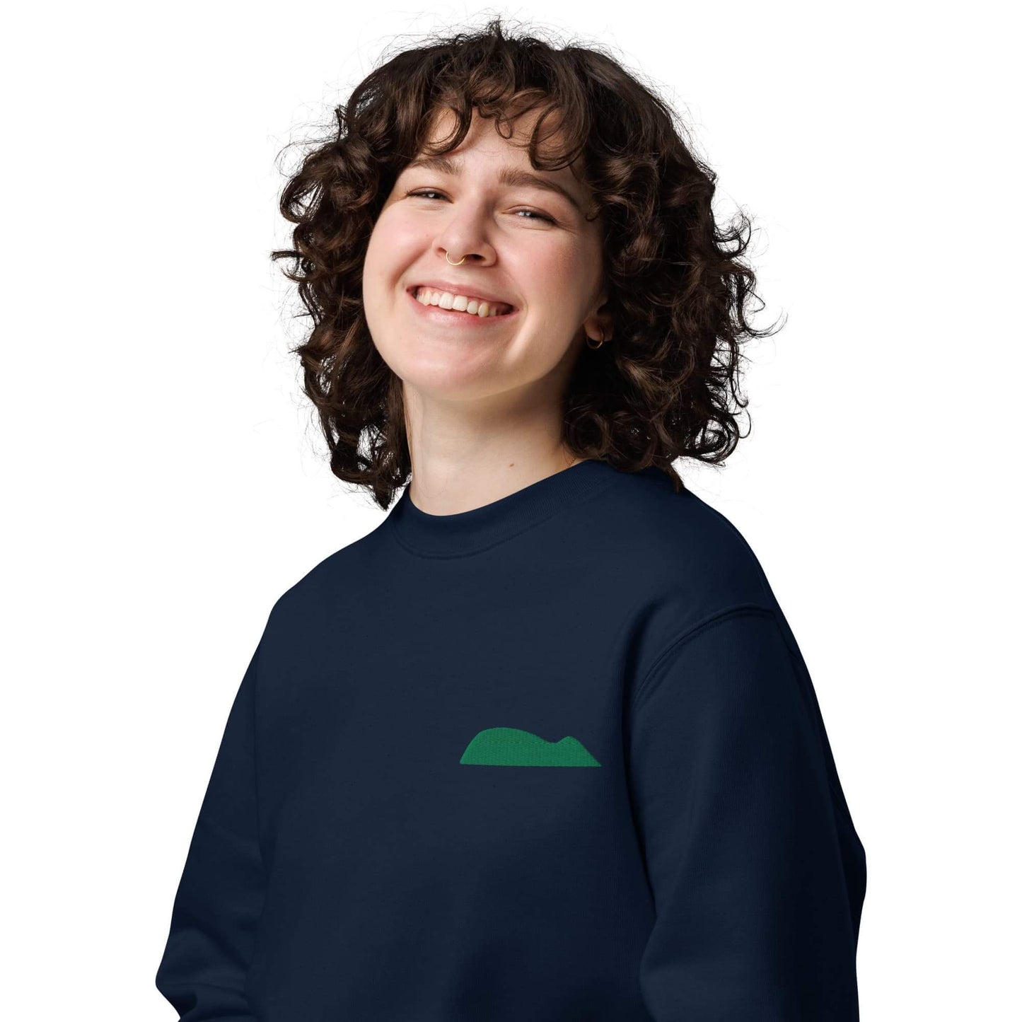 Sudadera Ecológica bordada Unisex Verde Ratón Getaria by AUNTI