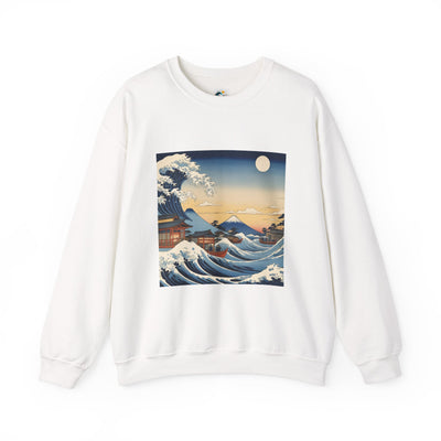 Sudadera de cuello redondo Great Wave - Estilo Ukiyo-e de Hokusai