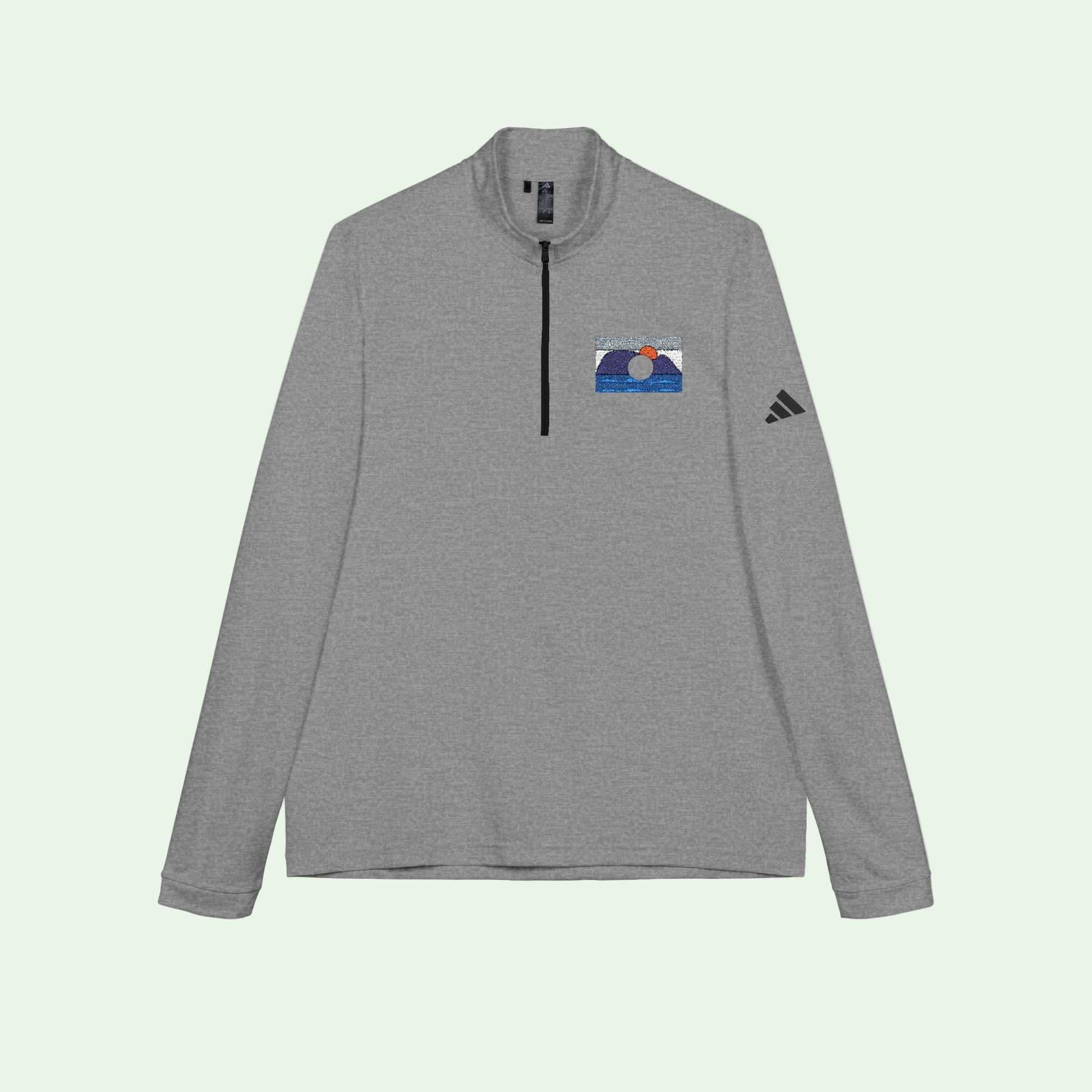 Sudadera de Hombre con Cremallera 1/4 y Bordado | Adidas® by AUNTI