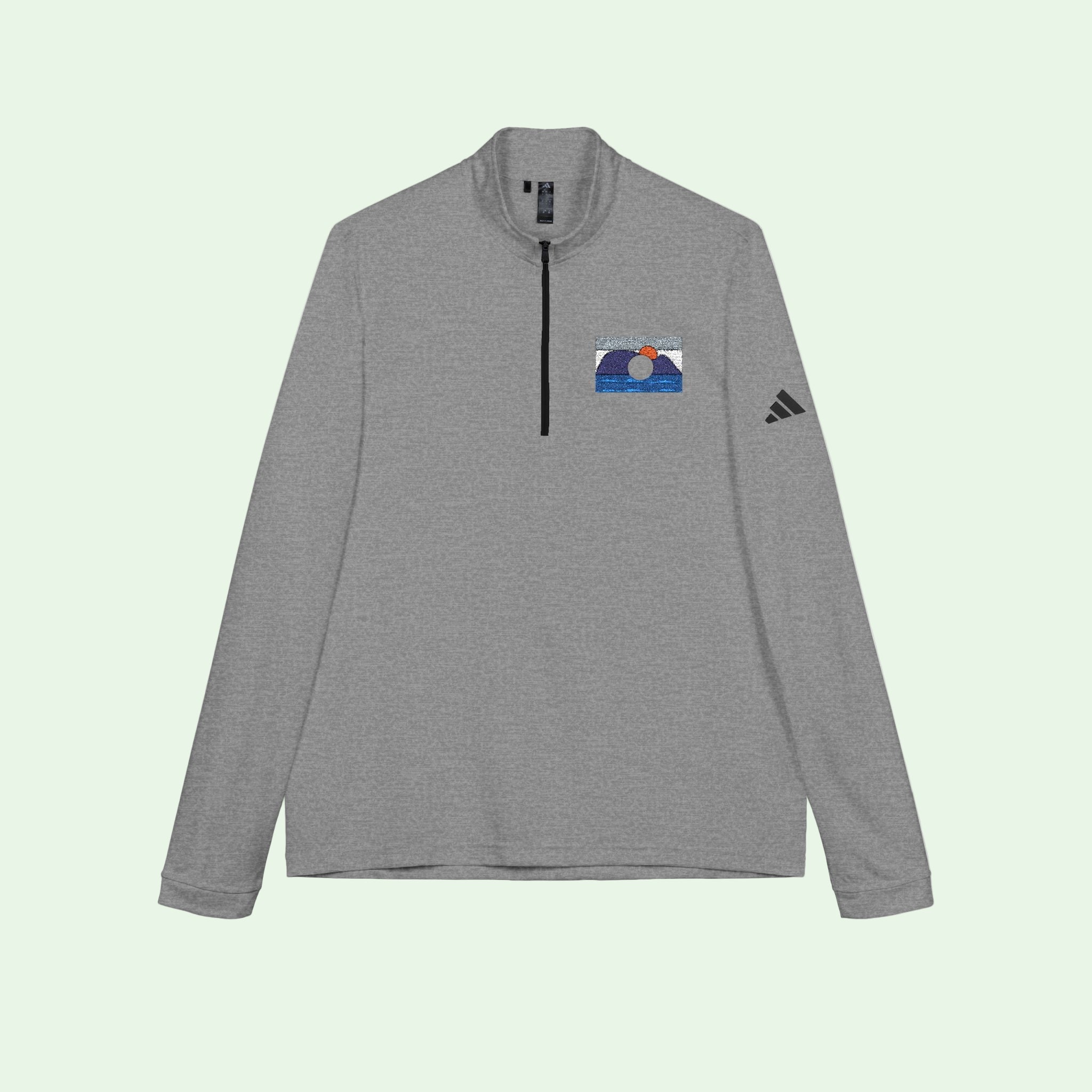 Sudadera de Hombre con Cremallera 1/4 y Bordado | Adidas® by AUNTI