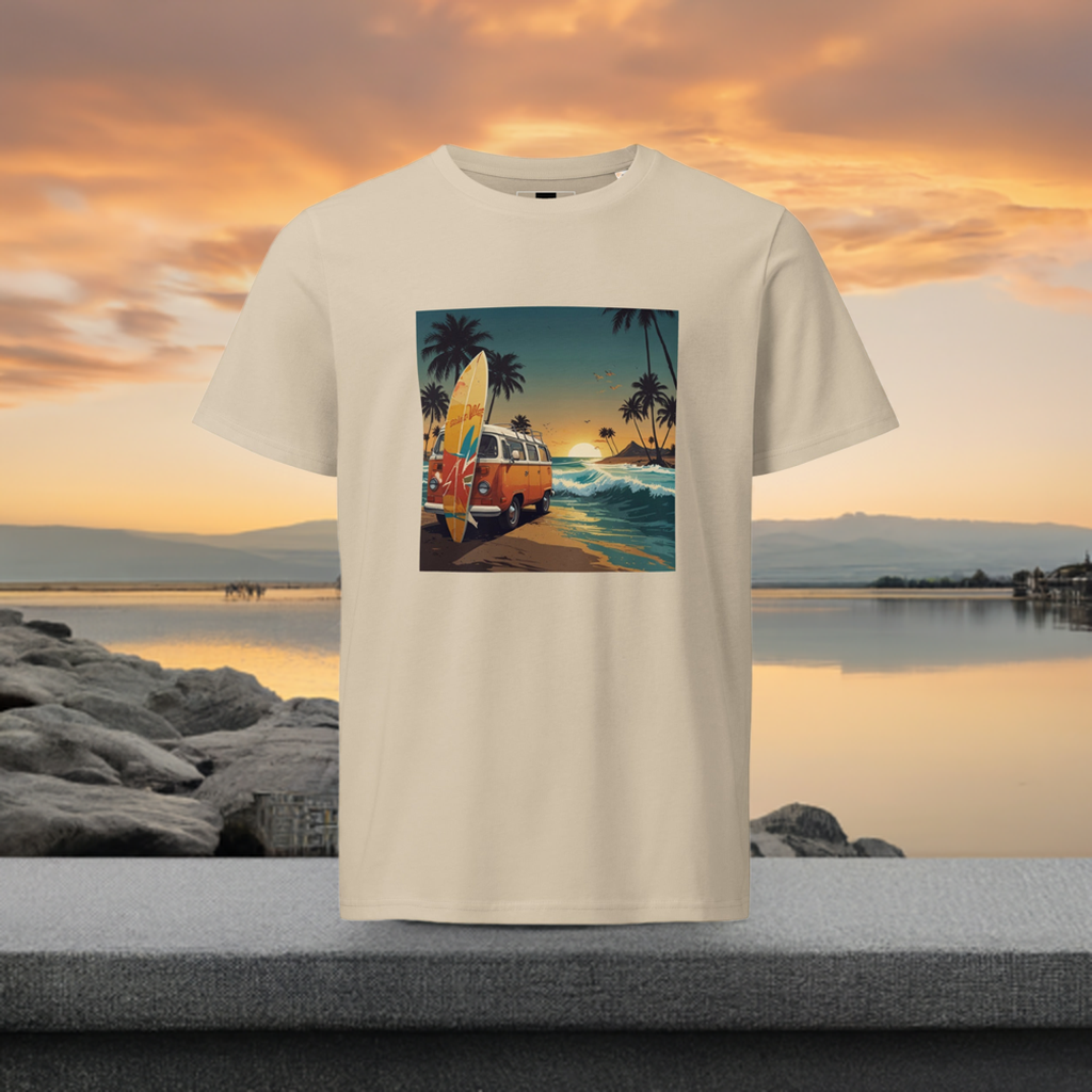 Eco-friendly thick organic t-shirt with California design