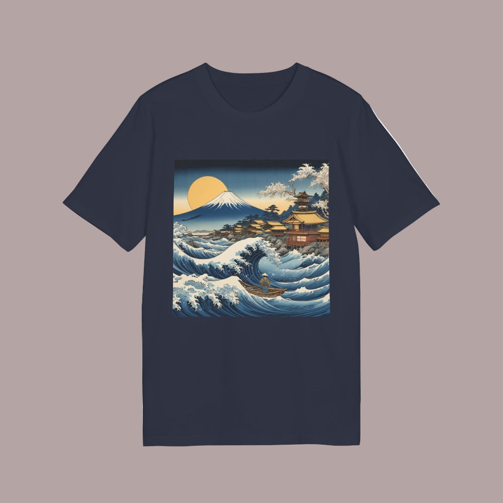 camiseta-organica-moda-sostenible-con-diseño-de-gran-ola-japonesa-aunti
