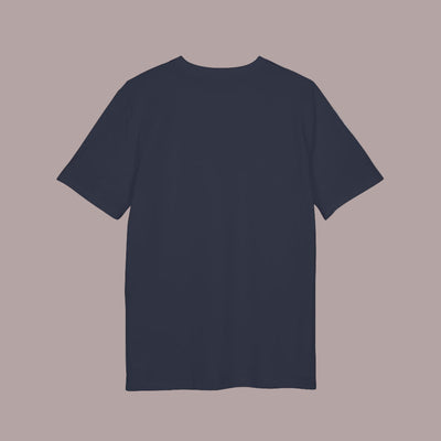 camiseta azul marina espalda