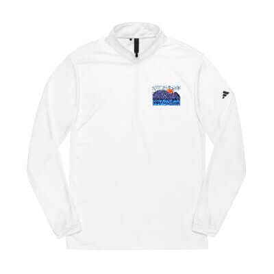 Sudadera Adidas cremallera 1/4 personalizada con bordado, por AUNTI