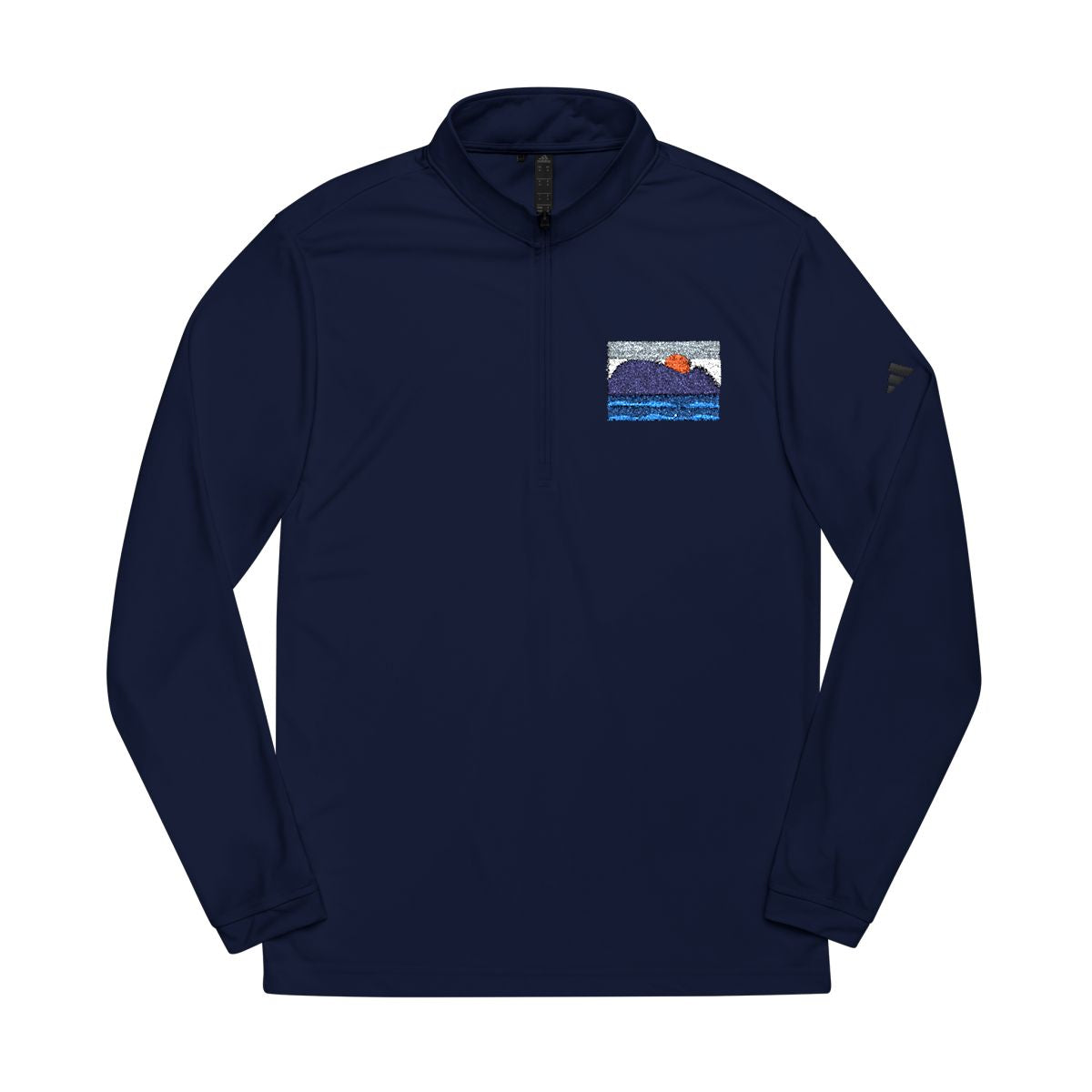Sudadera de Hombre con Cremallera 1/4 y Bordado | Adidas®