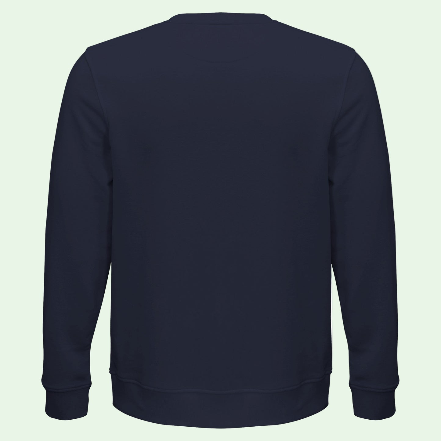 vista trasera de sudadera ecologica unisex 