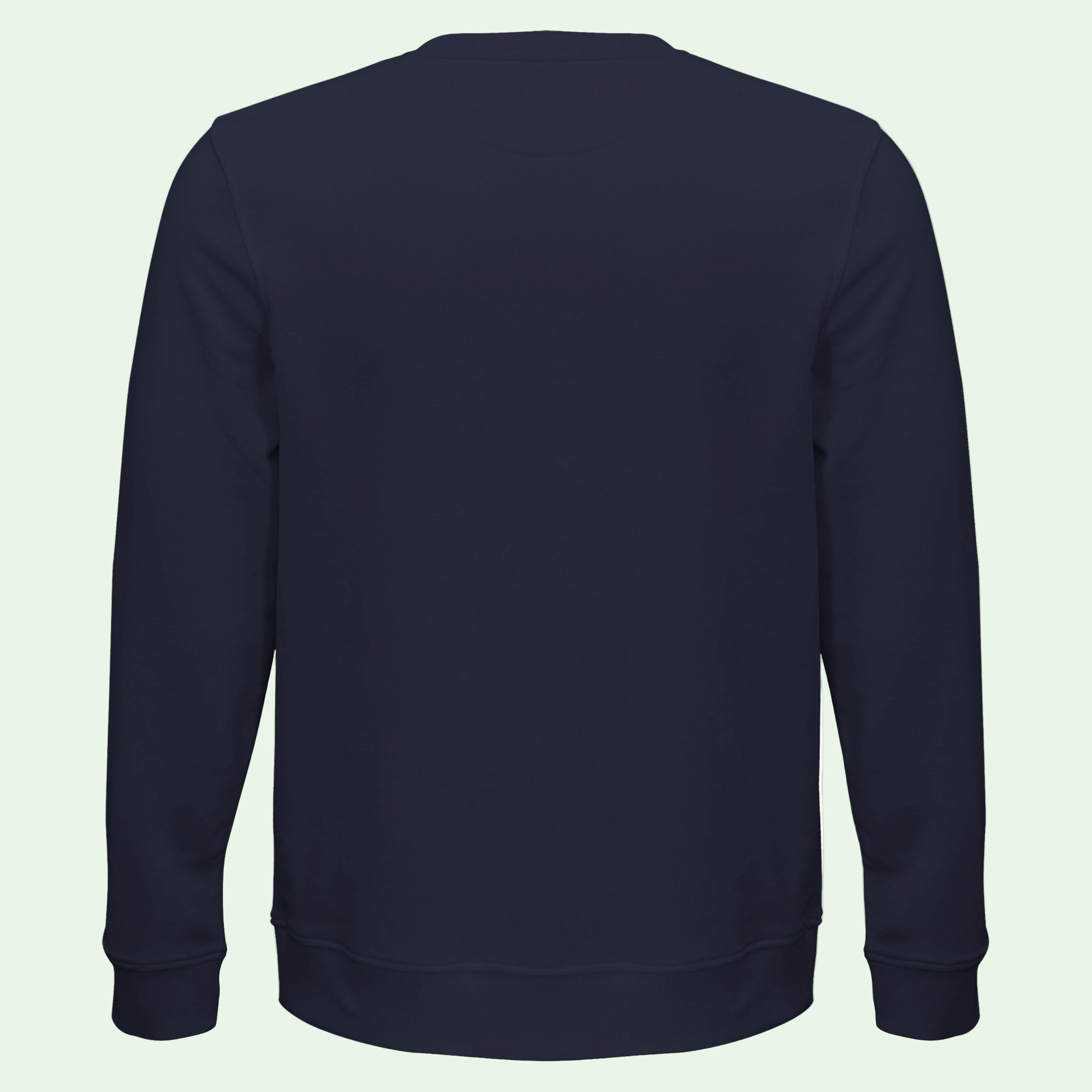 vista trasera de sudadera ecologica unisex 