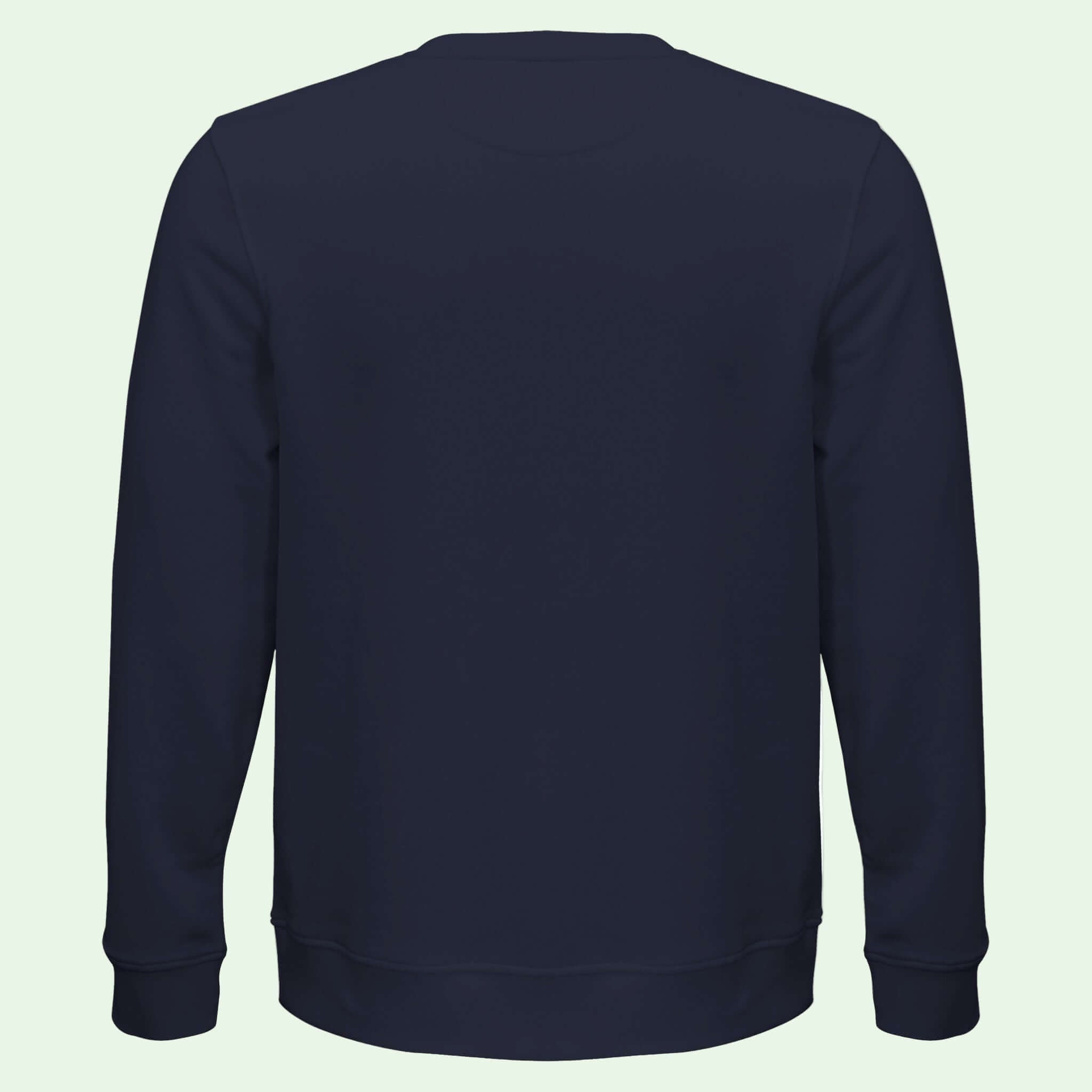 vista trasera de sudadera ecologica unisex 