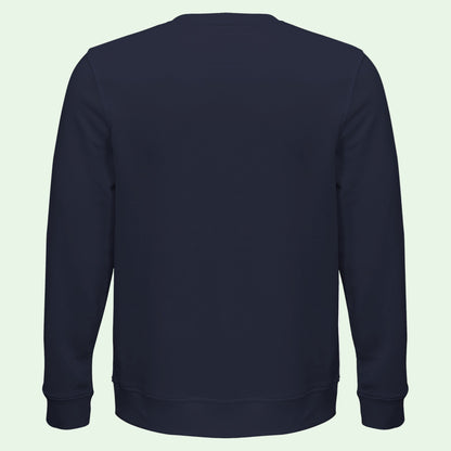 vista trasera de sudadera ecologica unisex 