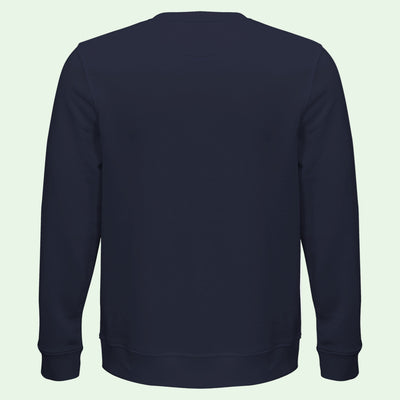 vista trasera de sudadera ecologica unisex 