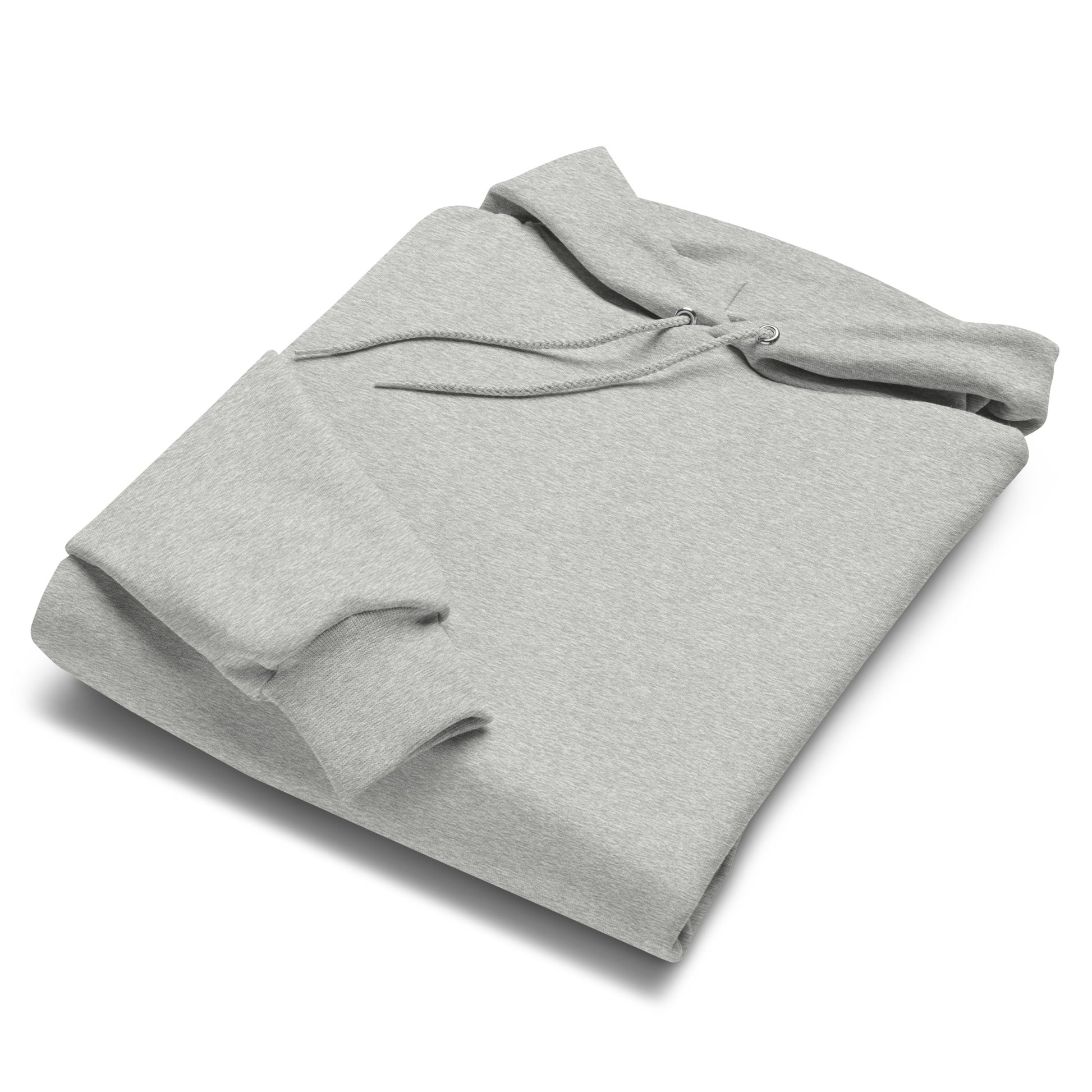 unisex champion hoodie light steel folded
