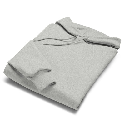unisex champion hoodie light steel folded