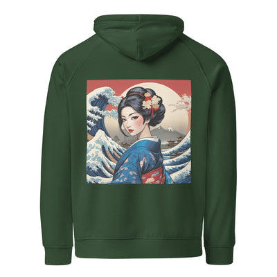sustainable-green-hoodie-geisha-back-design