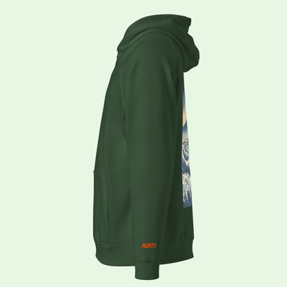 unisex-eco-hoodie-bottle-green-left