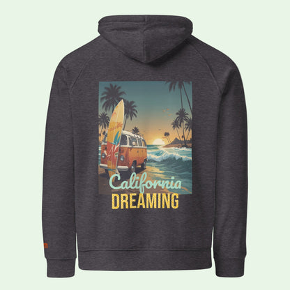 unisex-eco-ranglan-hoodie-charcoal-melange-california-dreaming-back-design-by-aunti