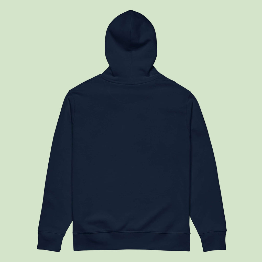 unisex-essential-eco-hoodie-french-navy-back by Aunti
