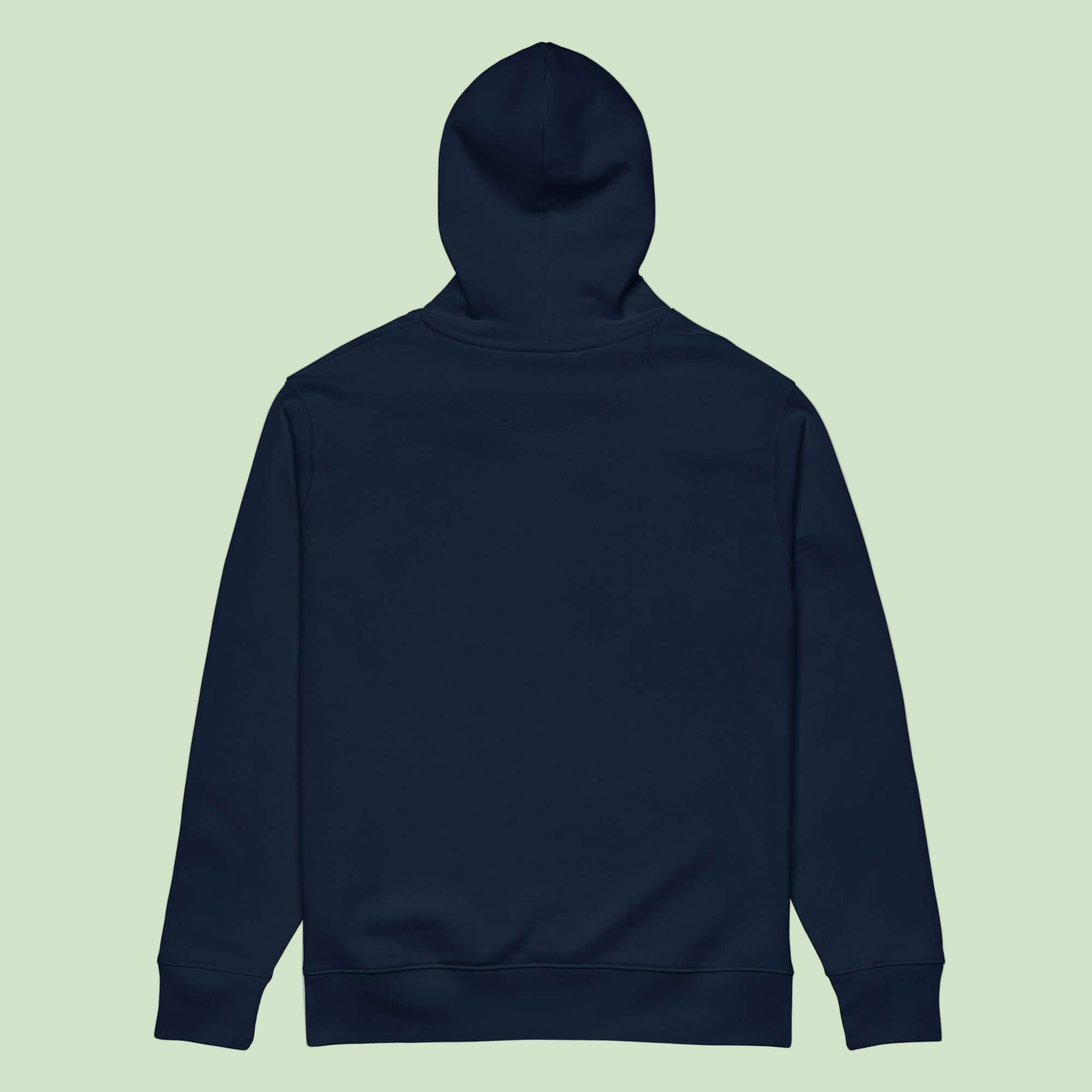 unisex-essential-eco-hoodie-french-navy-back by Aunti