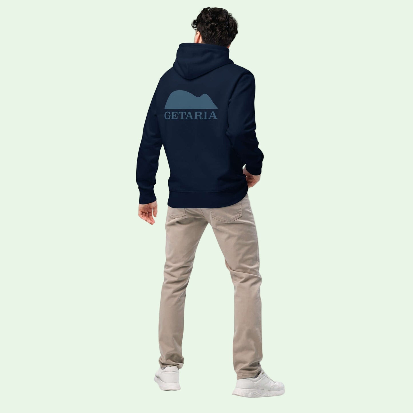 Unisex-Eco-Hoodie -Getaria- GOTS-&-OCS-Certified-navy-back by Aunti