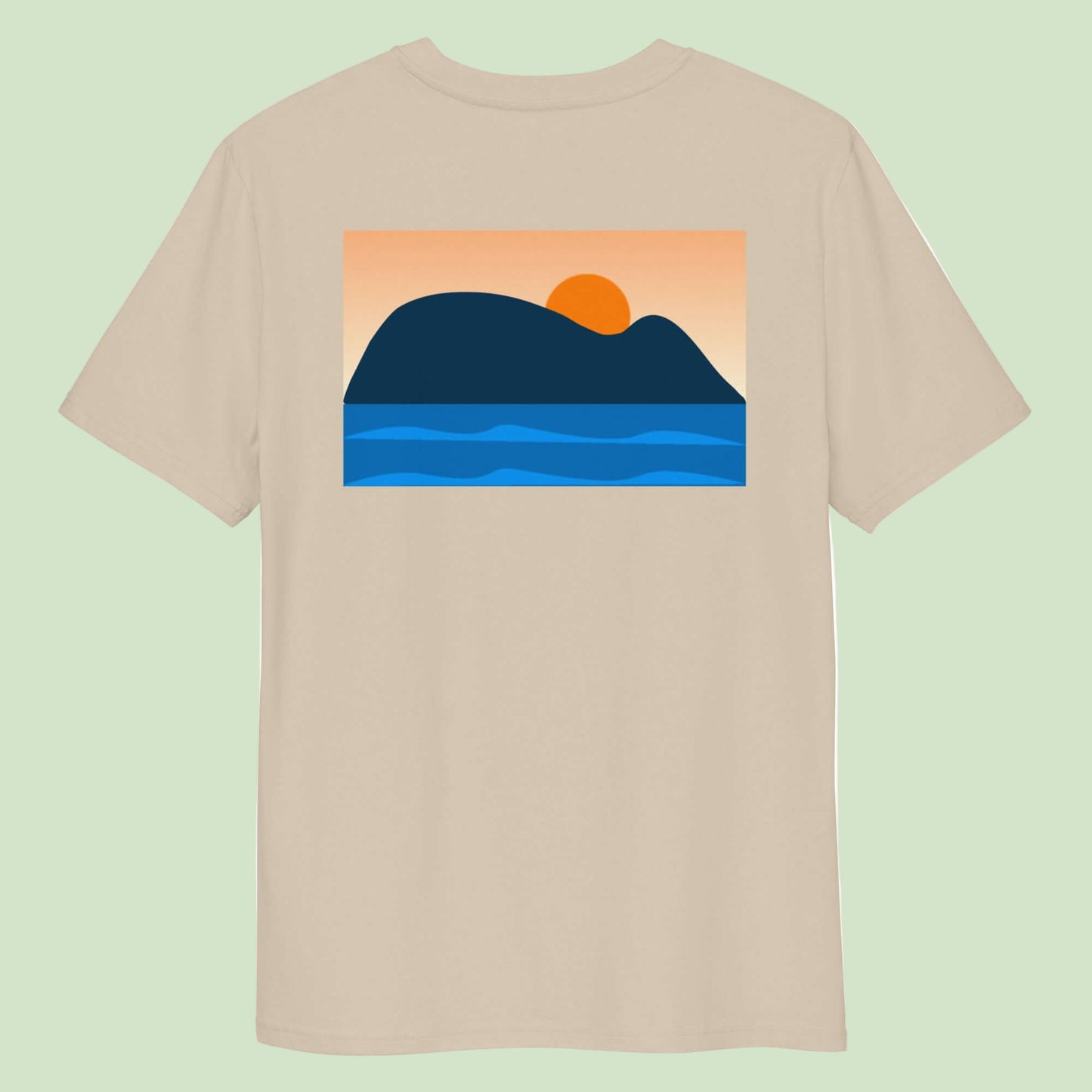 pink-organic-cotton-t-shirt-raton-de-getaria-minimalist-front by Aunti