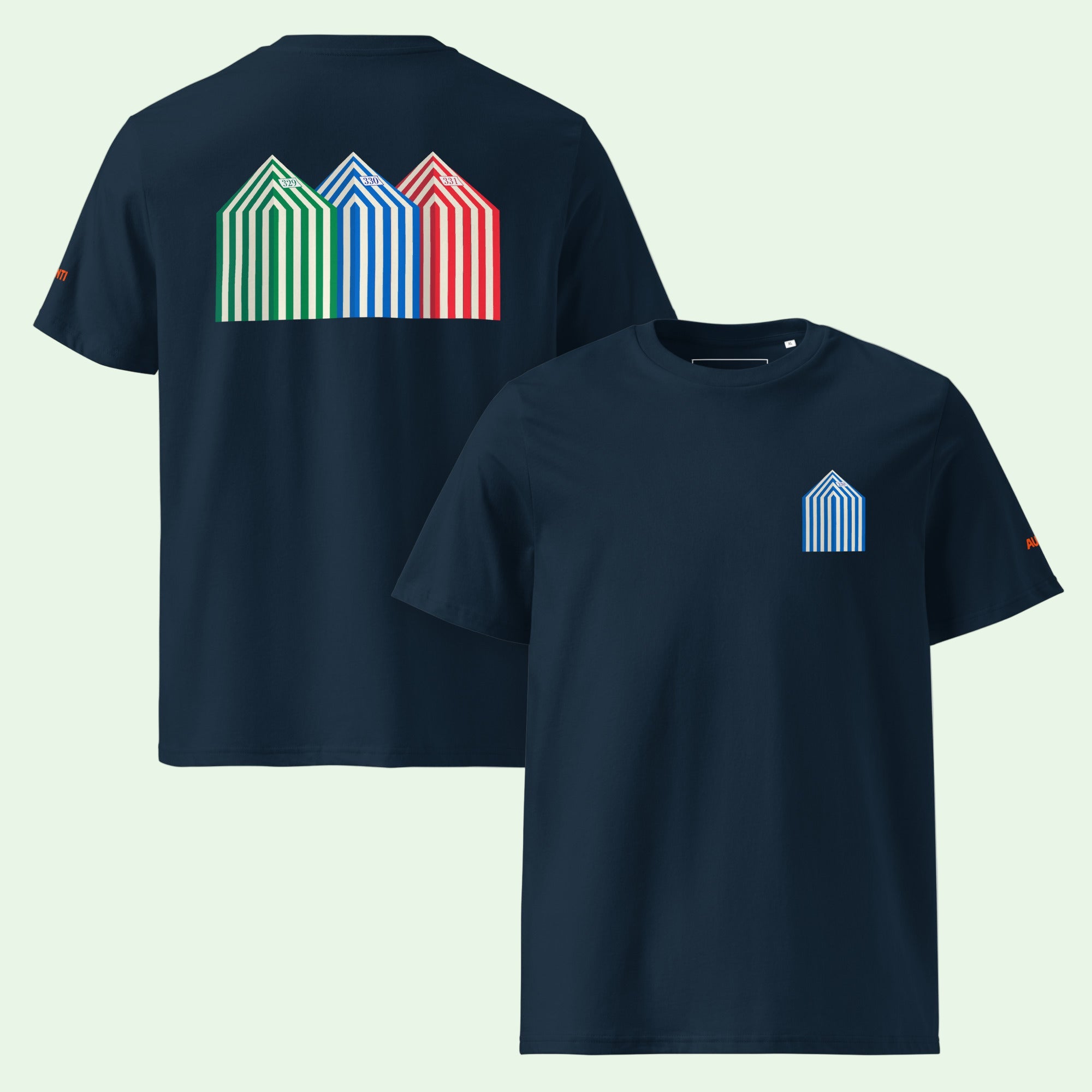 Camiseta Orgánica Toldos Zarautz. Moda Vasca- Aunti