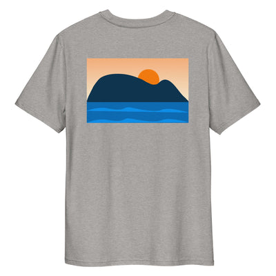 grey organic cotton t-shirt raton de getaria minimalist front