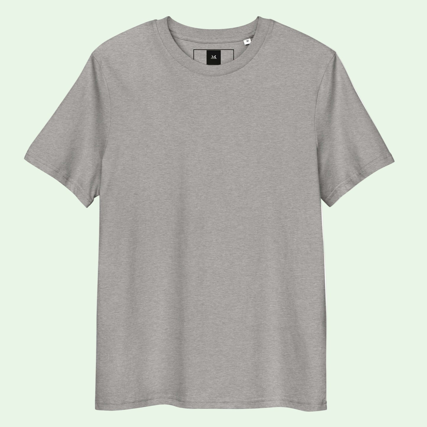 grey-organic- cotton- t-shirt raton -de -getaria- minimalist -back by Aunti