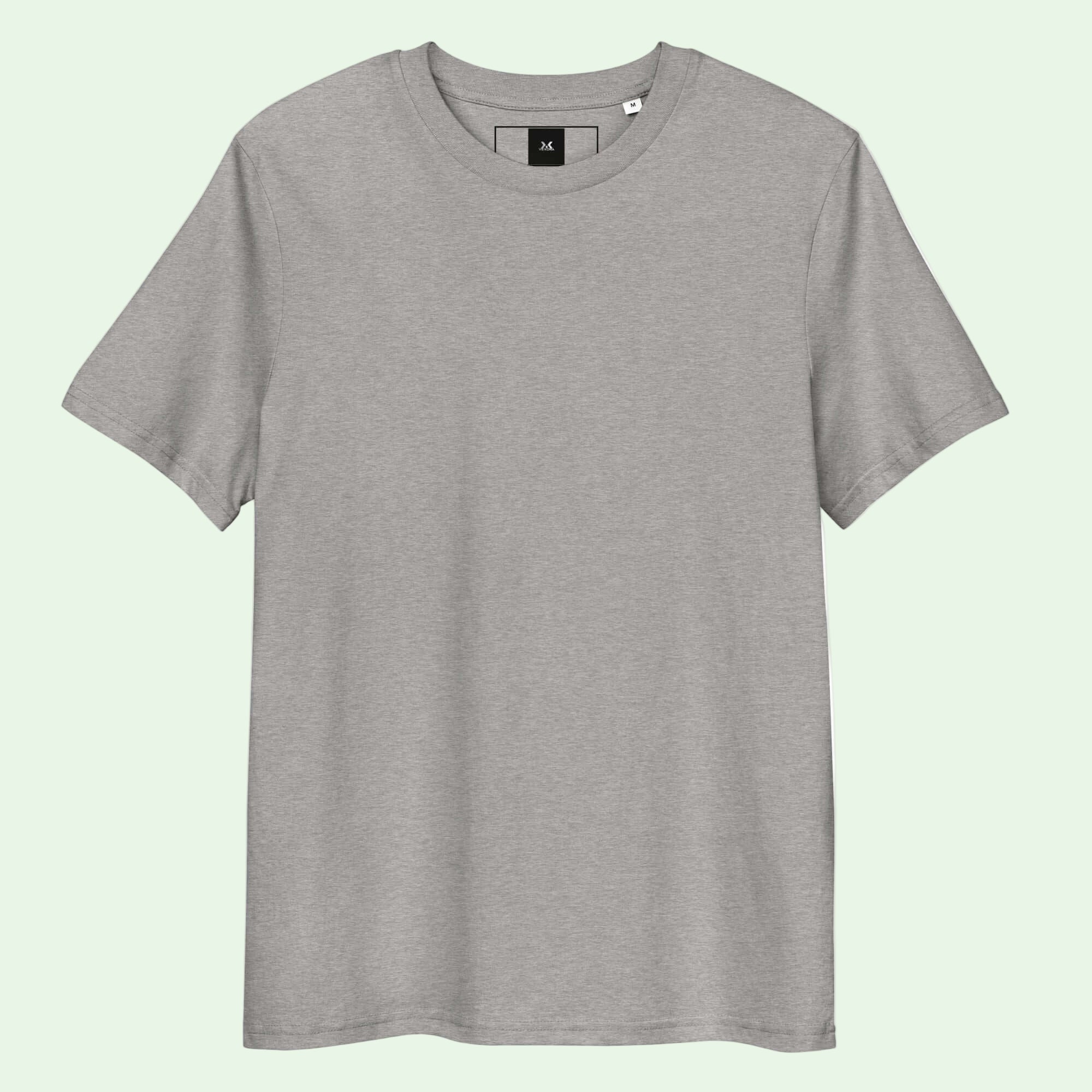 grey-organic- cotton- t-shirt raton -de -getaria- minimalist -back by Aunti