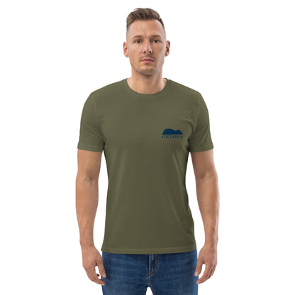 Camiseta verde militar con diseño del Getaria en el pecho. 