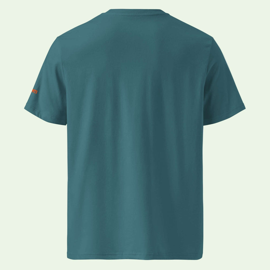 unisex organic cotton t-shirt in stargazer back