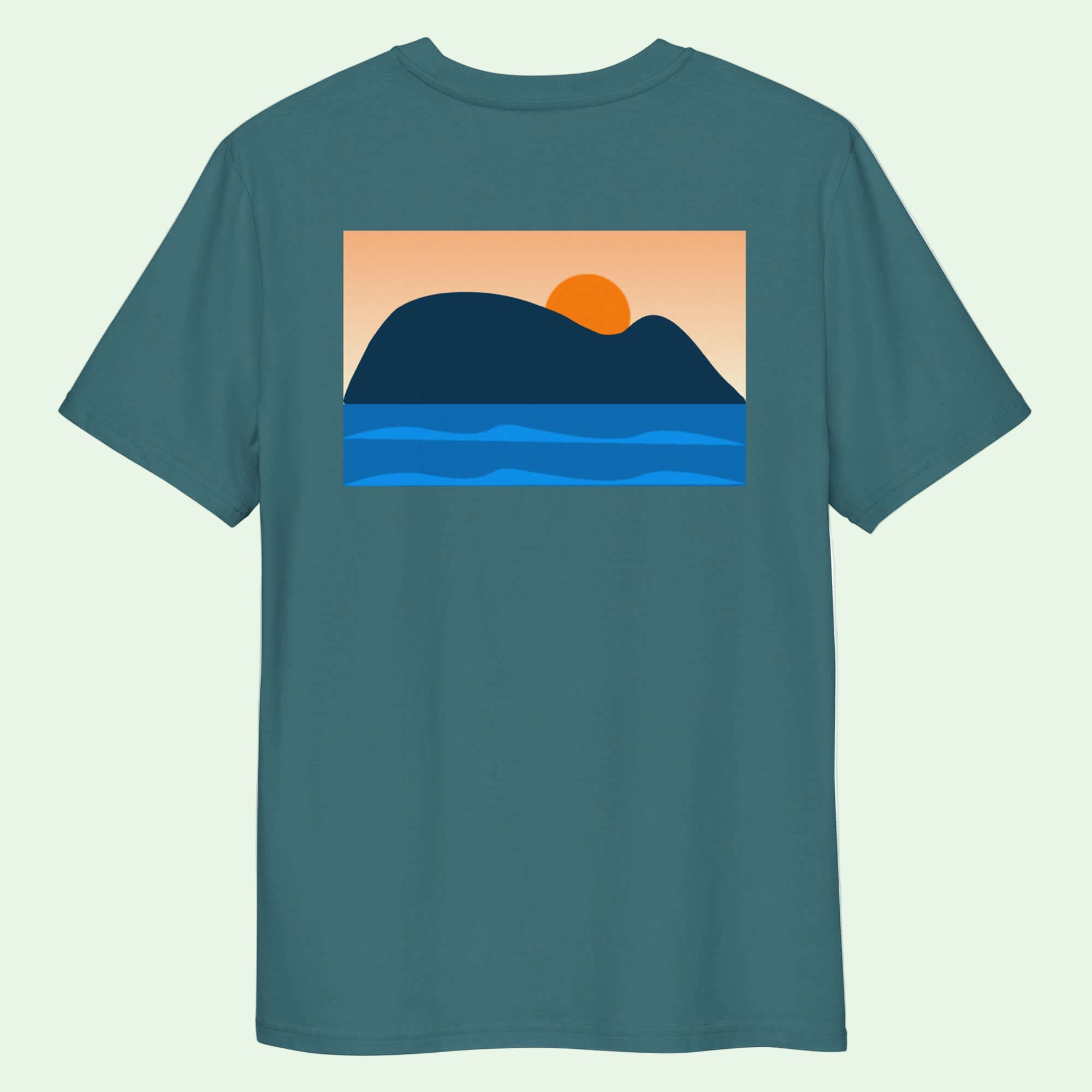 blue-organic-cotton-tshirt-raton-de-getaria by Aunti