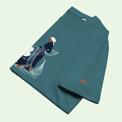 unisex-organic-cotton-t-shirt-in-stargazer-folded-by-aunti