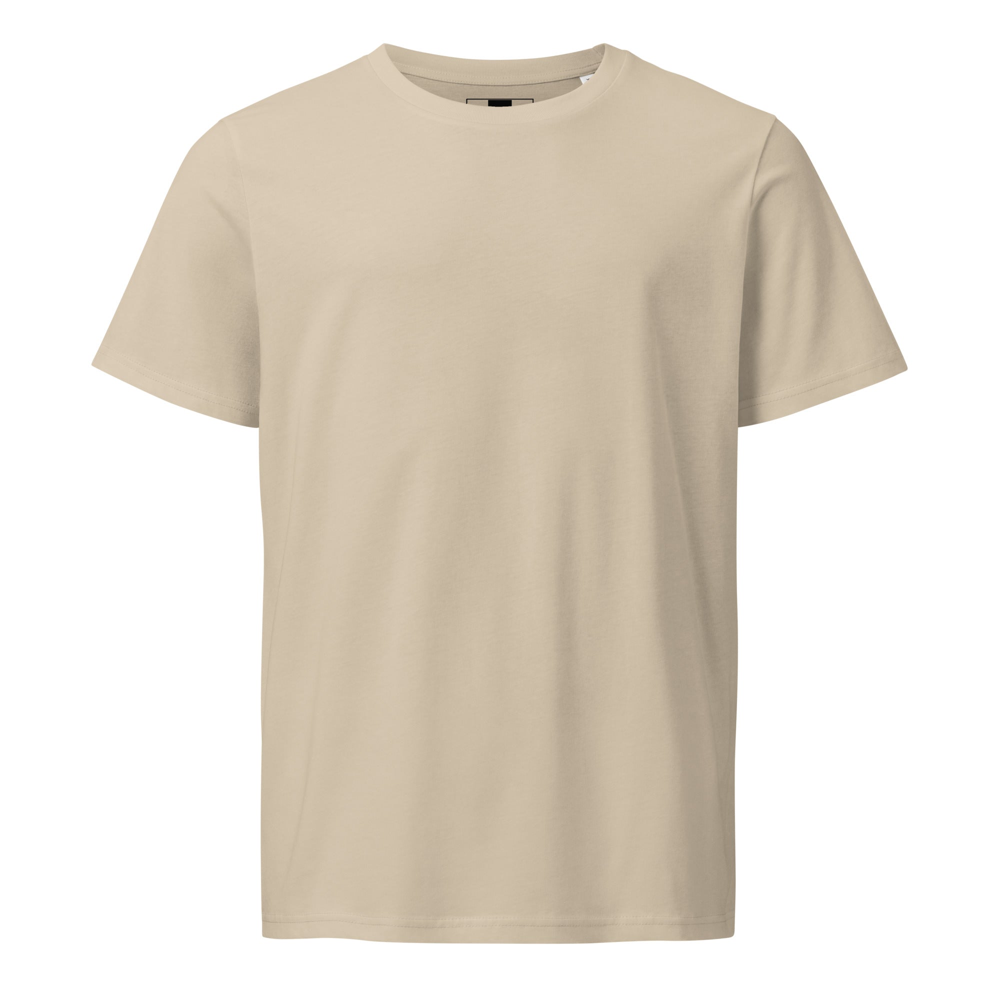 Camiseta gruesa orgánica Championship 1984 en desert dust, vista frontal, por AUNTI