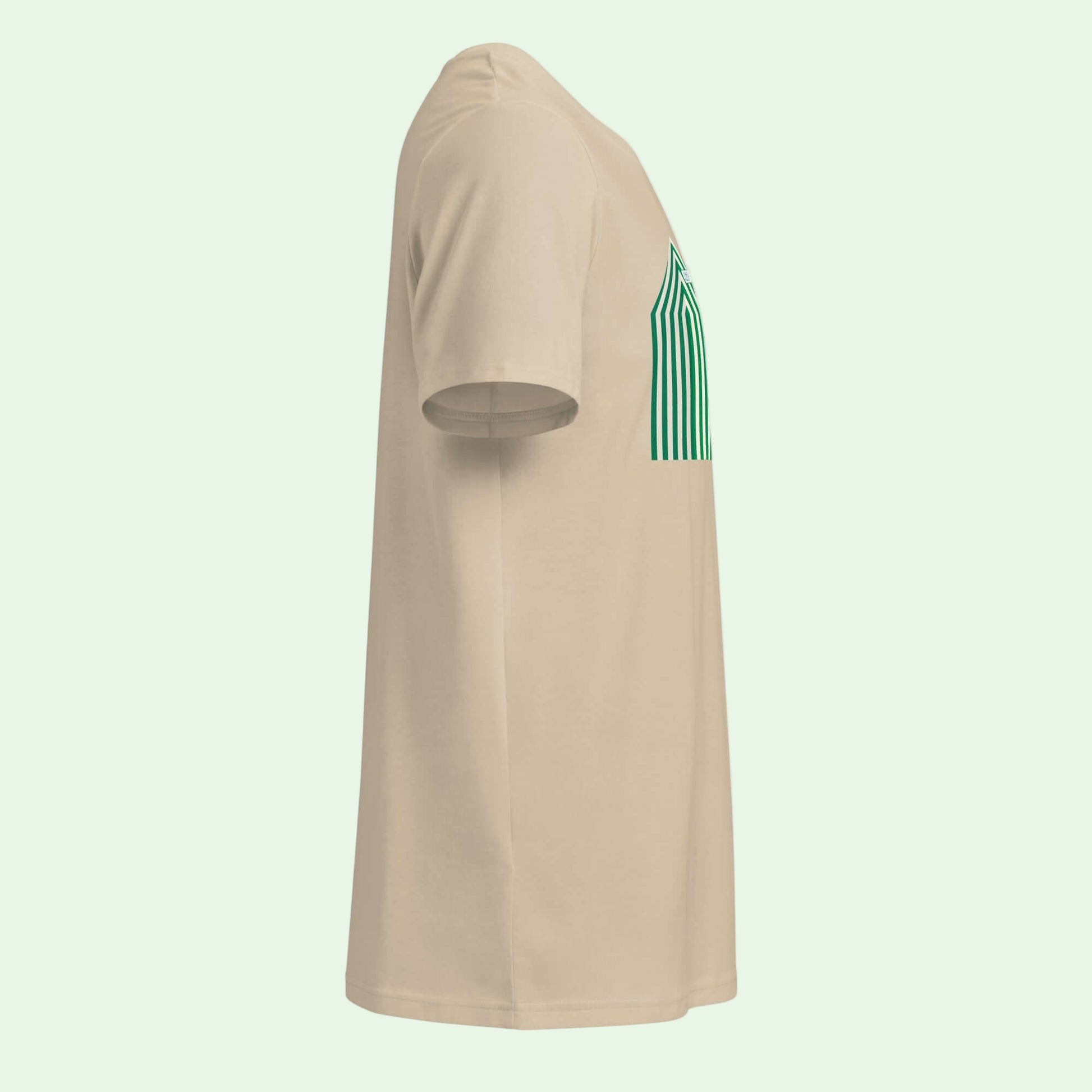 dust-organic-cotton-t-shirt- beach-cabins-Zarautz-right by Aunti