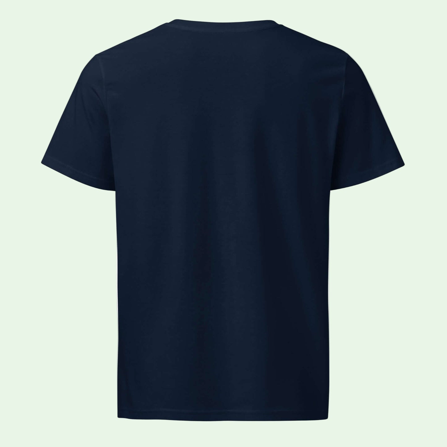 unisex organic mid light t-shirt french navy back by Aunti