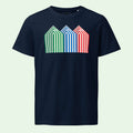 organic-beach-cabins-t-shirt-front by Aunti