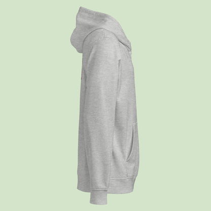 unisex organic mid-weight hoodie in heather right by Aunti