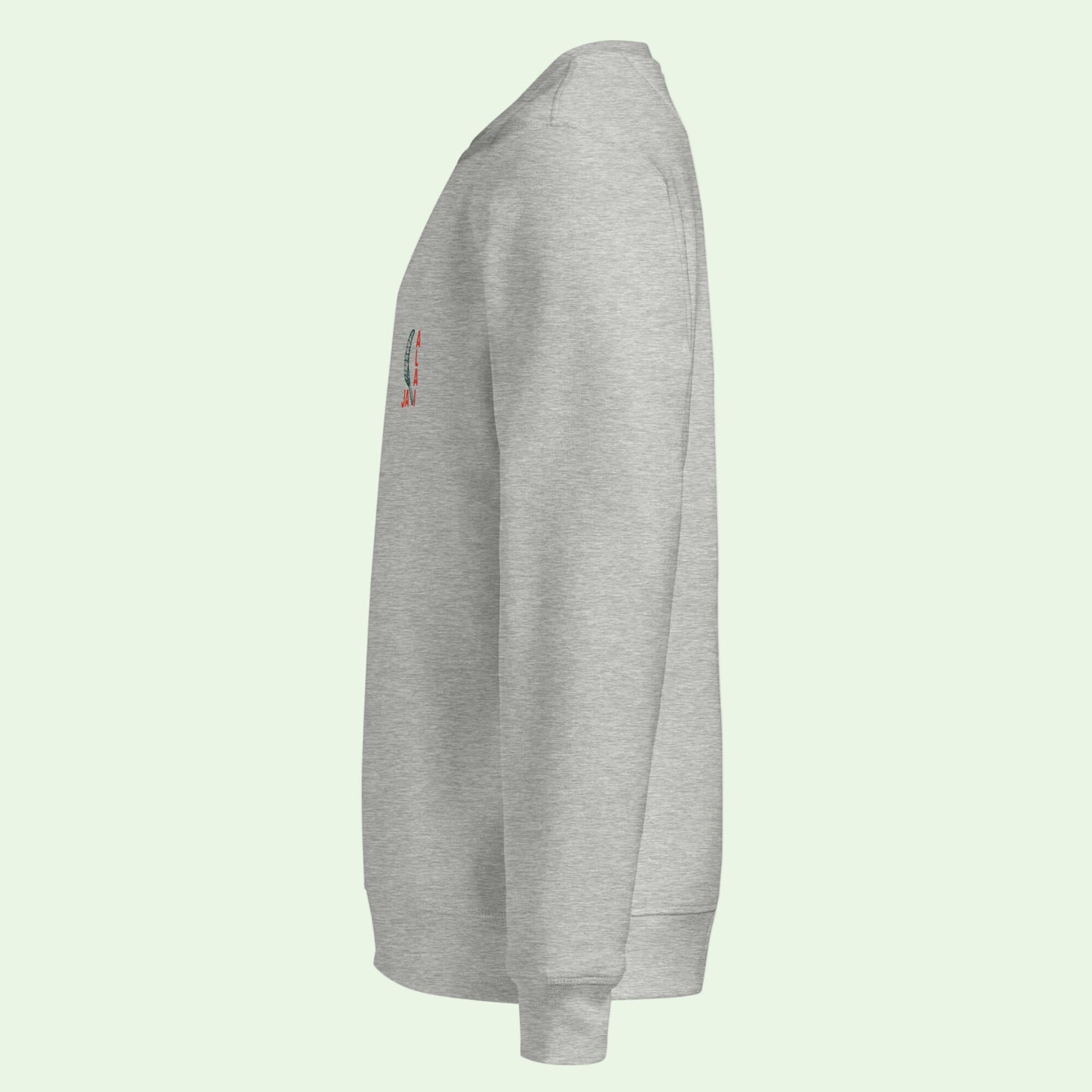 unisex-organic-mid-weight-sweatshirt-heather-grey-left