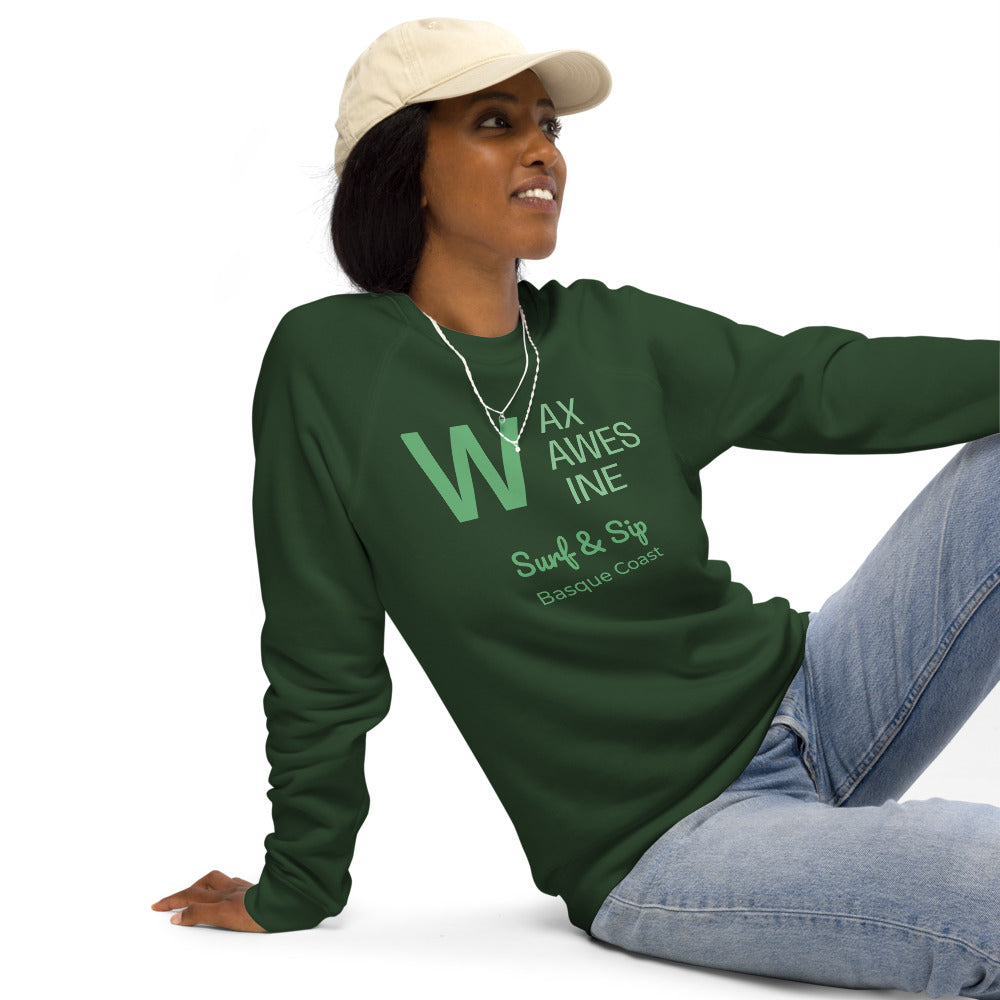  Premium Organic Unisex Sweatshirt Wax, Waves & Wine | AUNTI