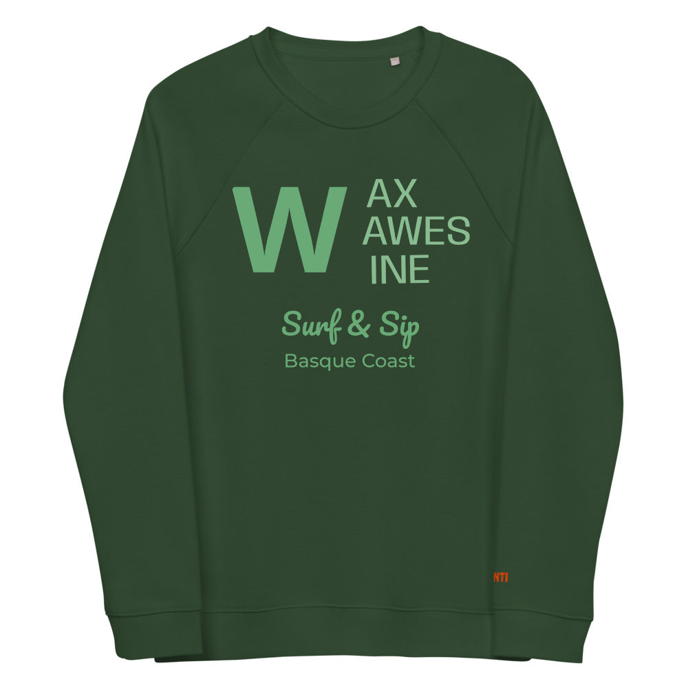  Premium Organic Unisex Sweatshirt Wax, Waves & Wine | AUNTI