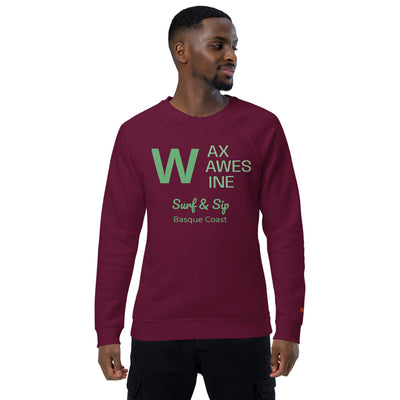  Premium Organic Unisex Sweatshirt Wax, Waves & Wine | AUNTI