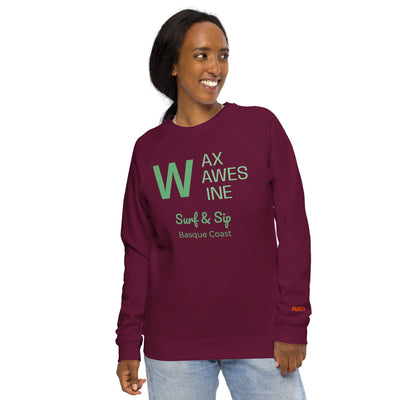  Premium Organic Unisex Sweatshirt Wax, Waves & Wine | AUNTI