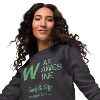  Premium Organic Unisex Sweatshirt Wax, Waves & Wine | AUNTI