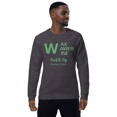  Premium Organic Unisex Sweatshirt Wax, Waves & Wine | AUNTI
