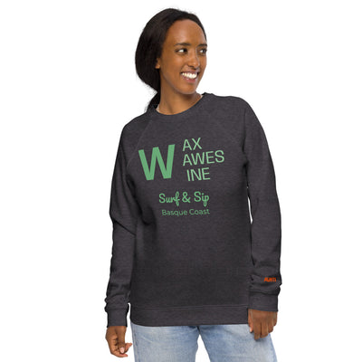  Premium Organic Unisex Sweatshirt Wax, Waves & Wine | AUNTI