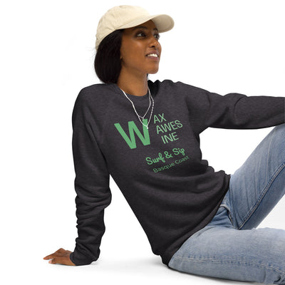  Premium Organic Unisex Sweatshirt Wax, Waves & Wine | AUNTI