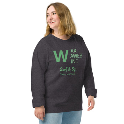  Premium Organic Unisex Sweatshirt Wax, Waves & Wine | AUNTI