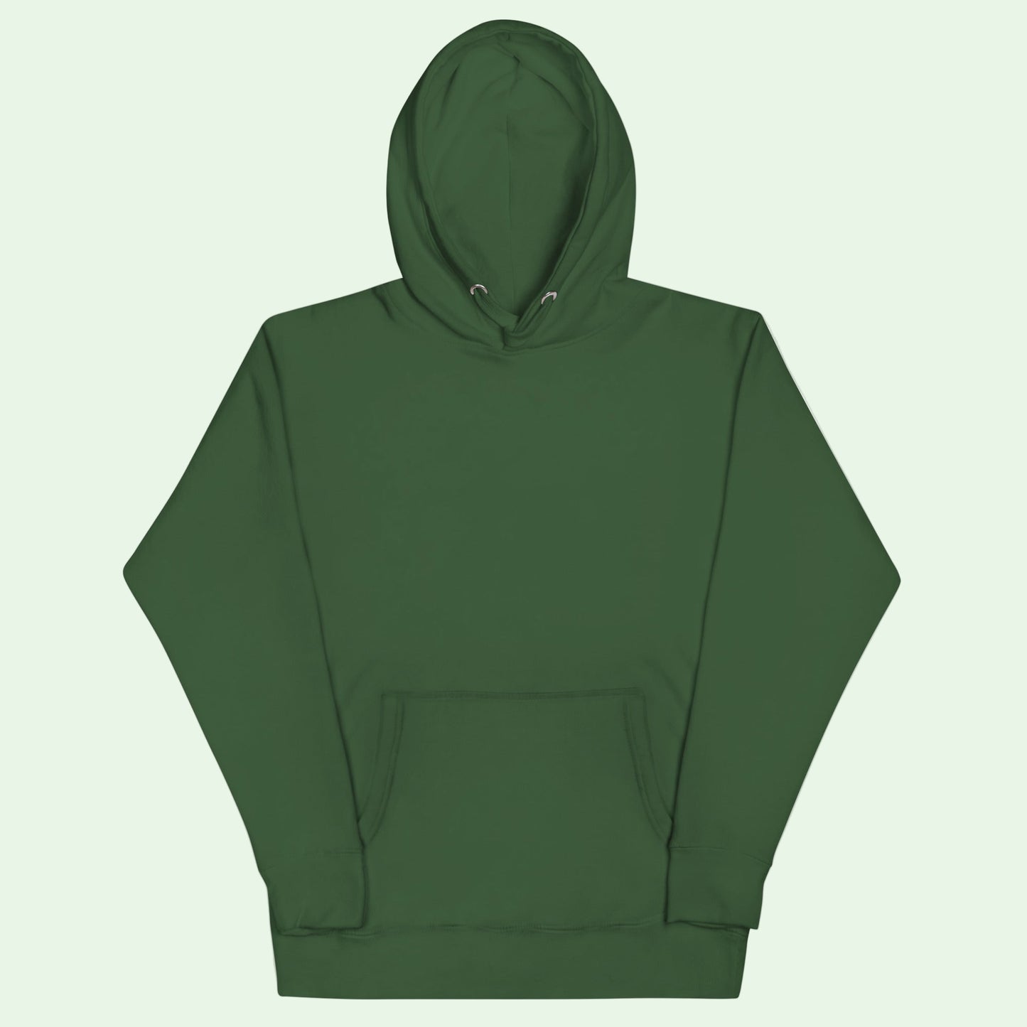 unisex premium hoodie in forest green front