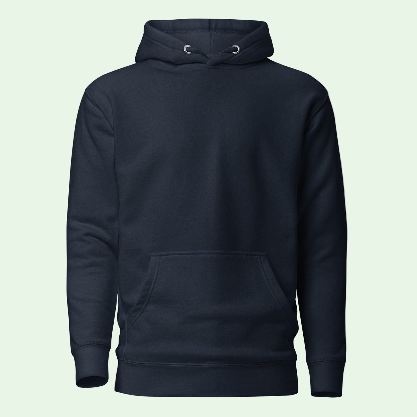 unisex premium hoodie navy front by Aunti