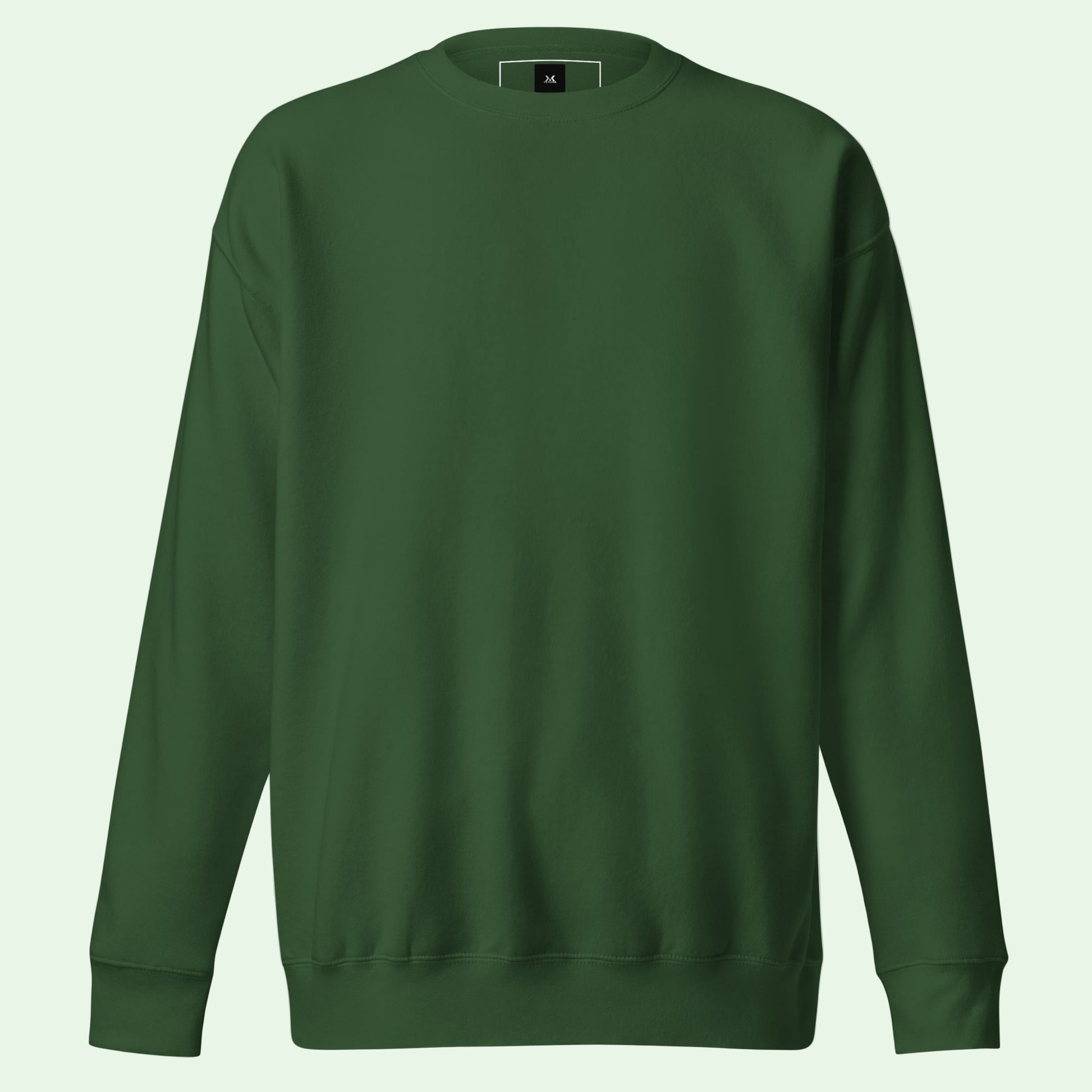 unisex premium sweatshirt forest green front by Aunti