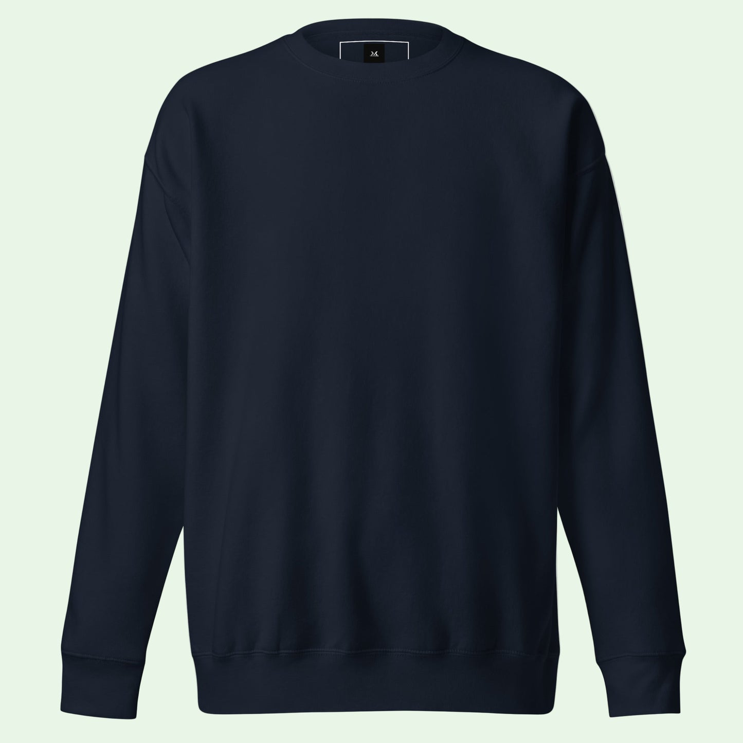 unisex premium sweatshirt navy  front by Aunti